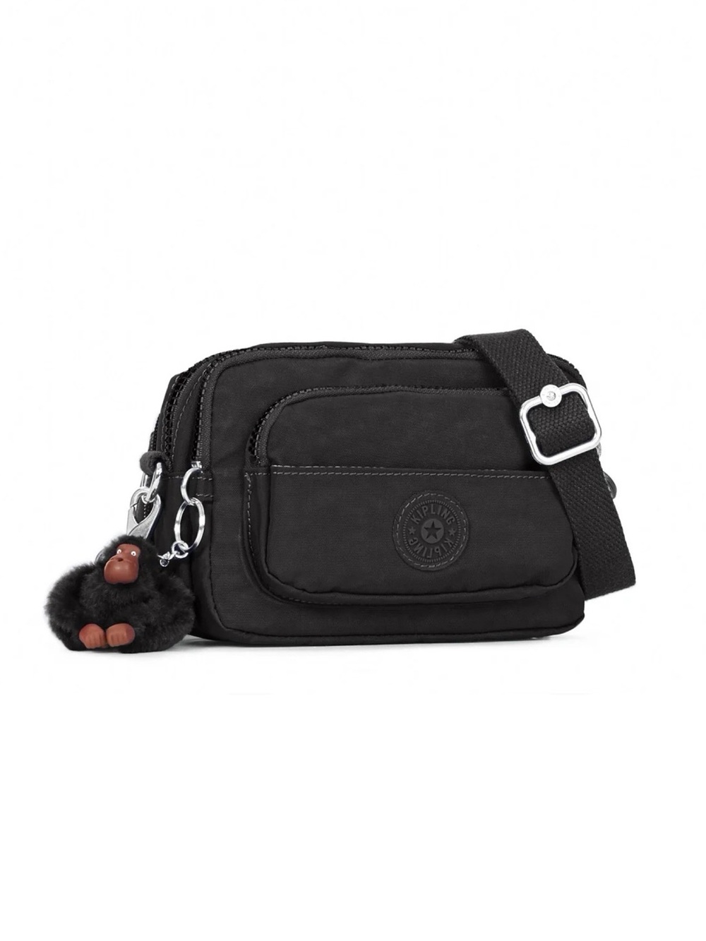 Kipling Merryl 2-in-1 Convertible Waist Crossbody Bag Black Tonal NWT